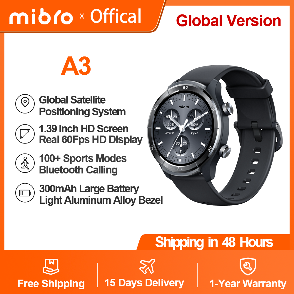 Smartwatch Health Watches For Men - Mibro A3 Smartwatch Super Light Design