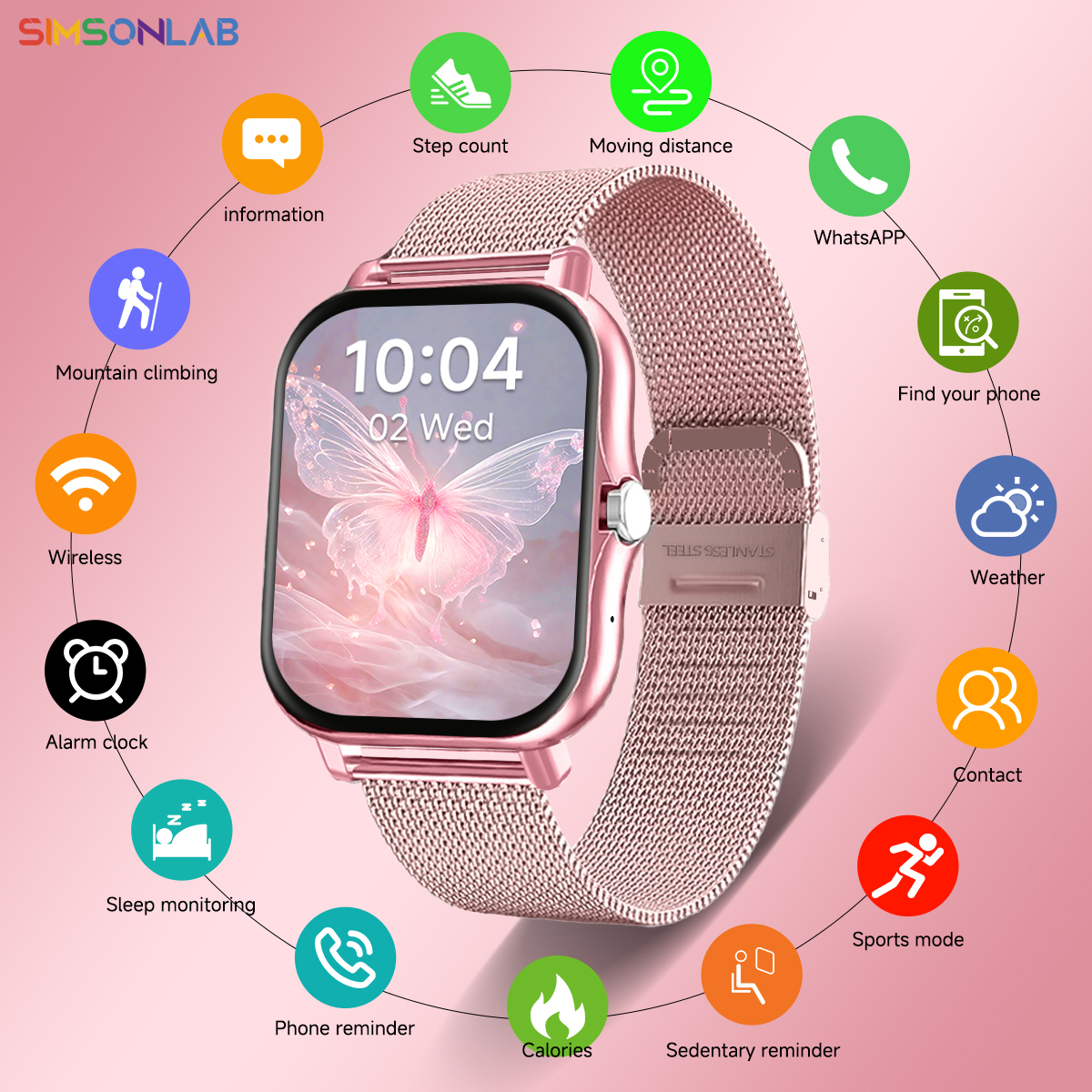 Smartwatch New Watches For Women - 2025 New Smartwatch 1.83''HD Screen Heart
