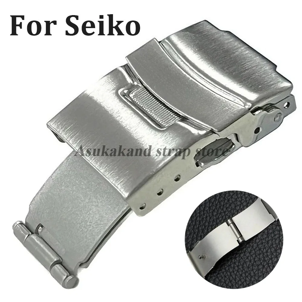 Replacement Watch Bracelet - Silver Stainless Steel Folding Buckle for