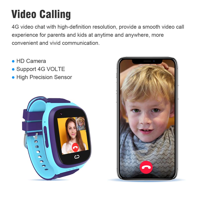 Smartwatch Watches For Kid Boy Waterproof - Phone watch android 4G GPS nano