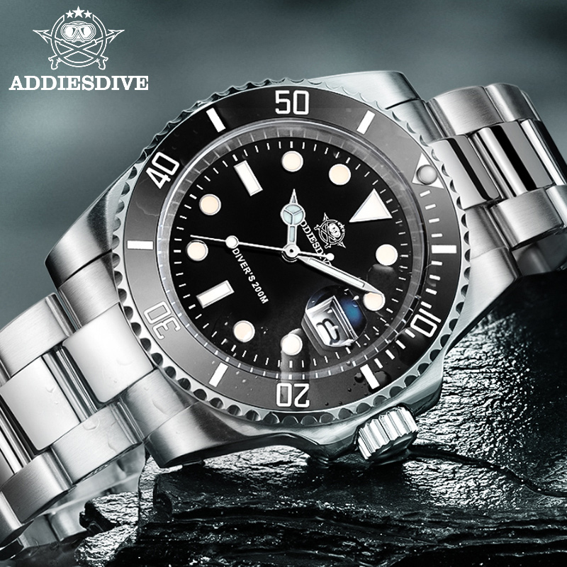 Luxury Ceramic Watch - ADDIESDIVE Men's Classic Watch with Ceramic