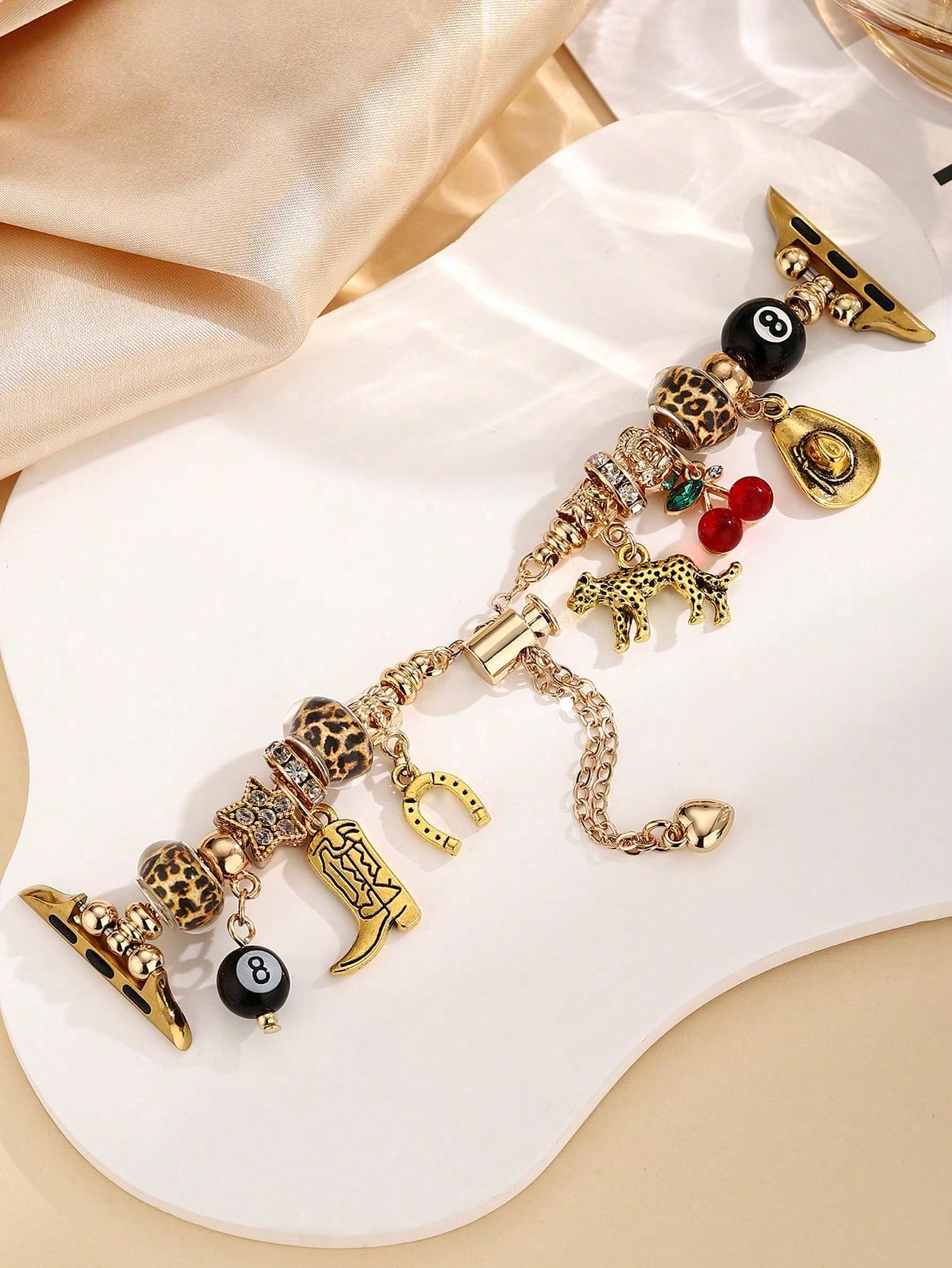 Smartwatch Stylish Watches For Women - 1pc Leopard Print Stylish Band Compatible