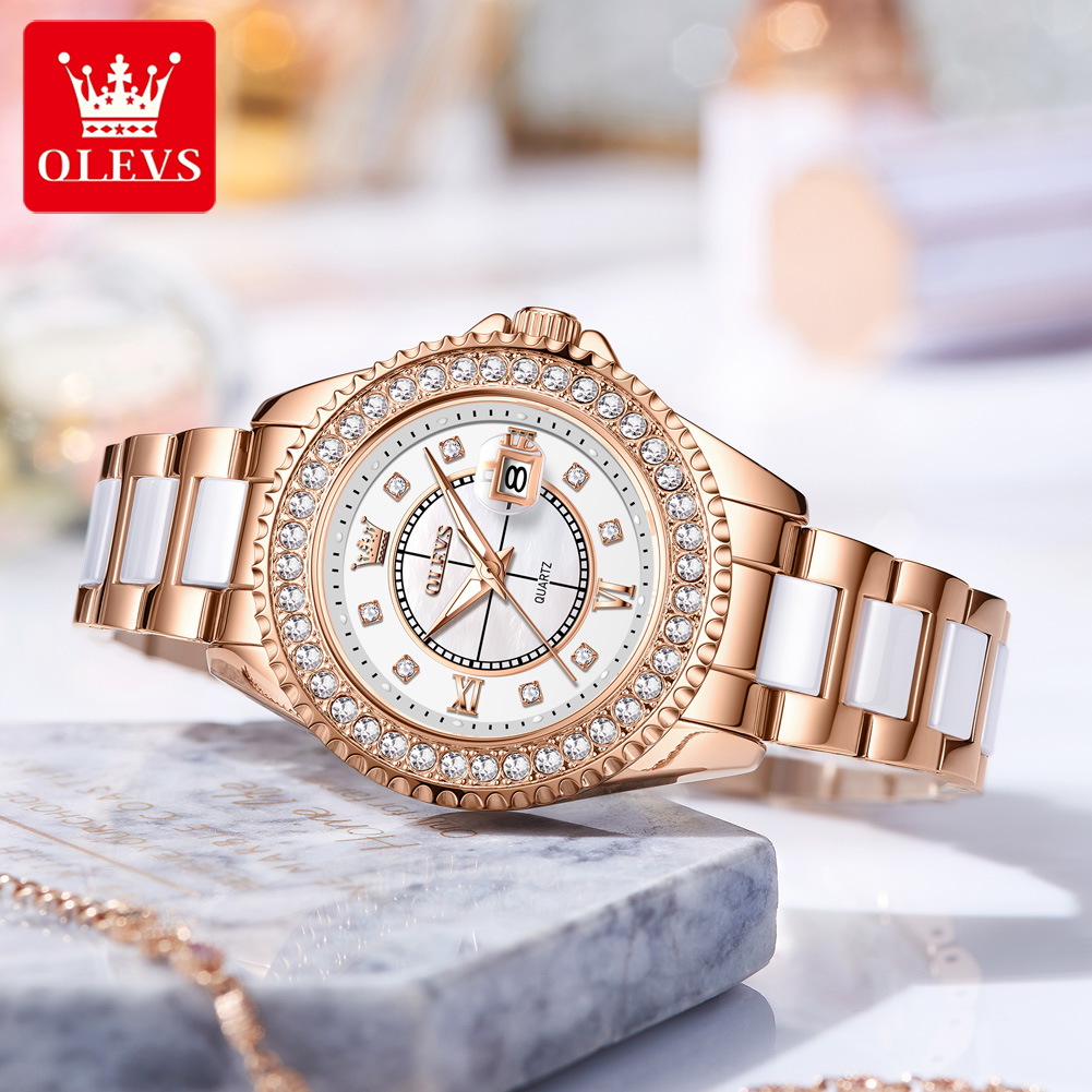 OLEVS 3685 Luxury Women's Watc - Luxury Ceramic Watch avis et prix