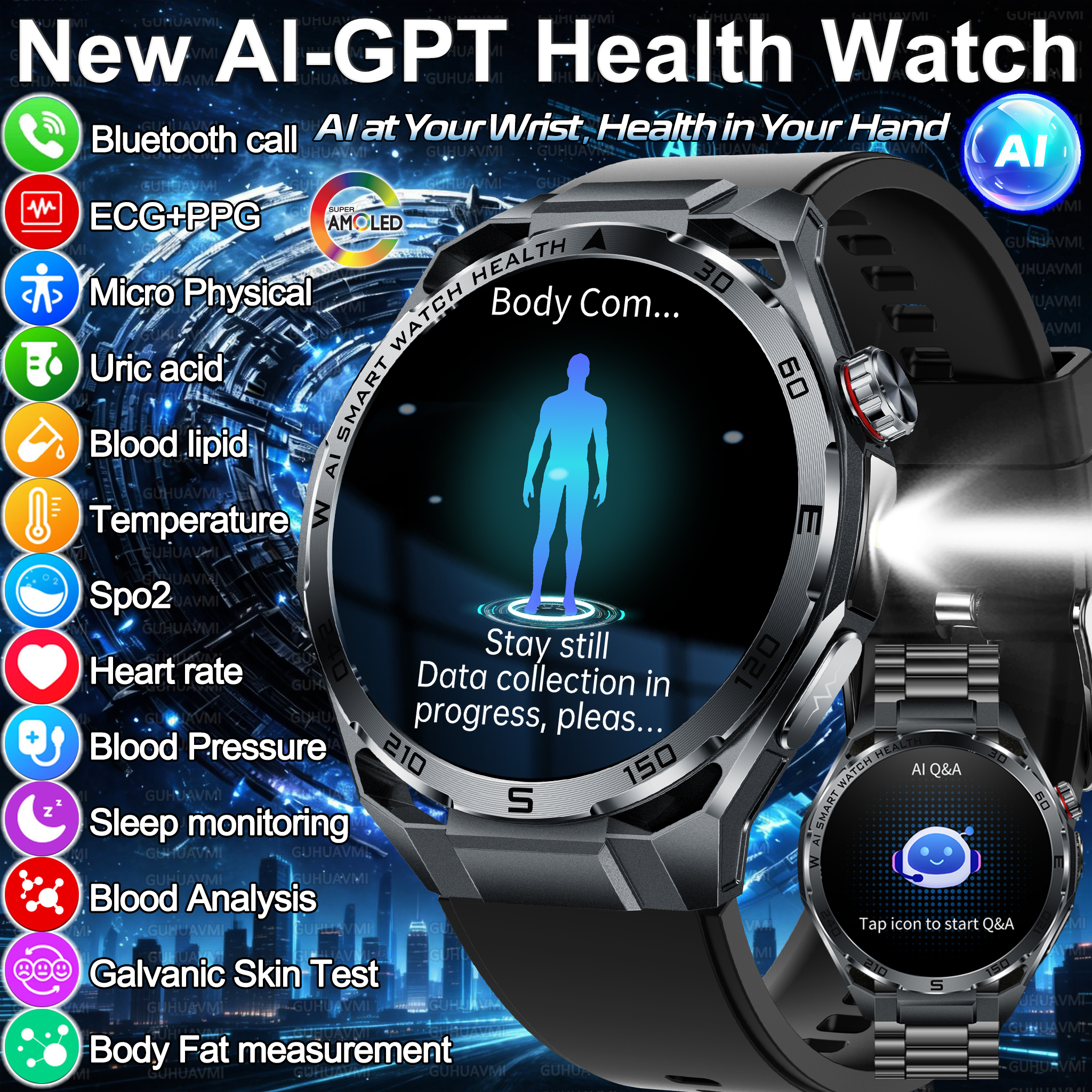 2026 New Body Fat AI Analysis  - Smartwatch New Watches For Women avis et prix