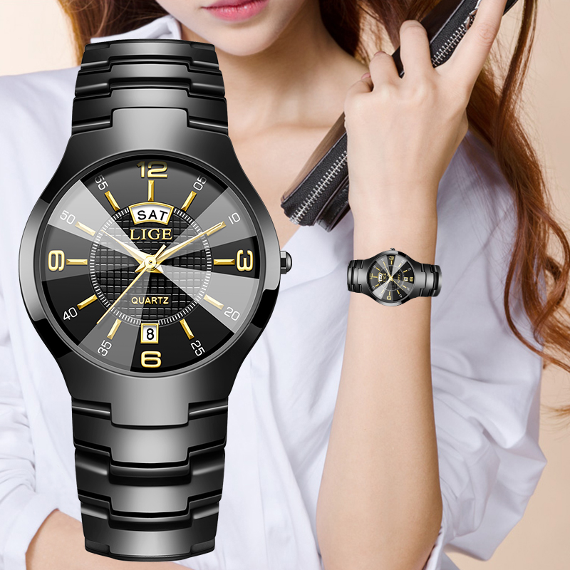 LIGE Fashion Elegant Women's W - Luxury Ceramic Watch avis et prix
