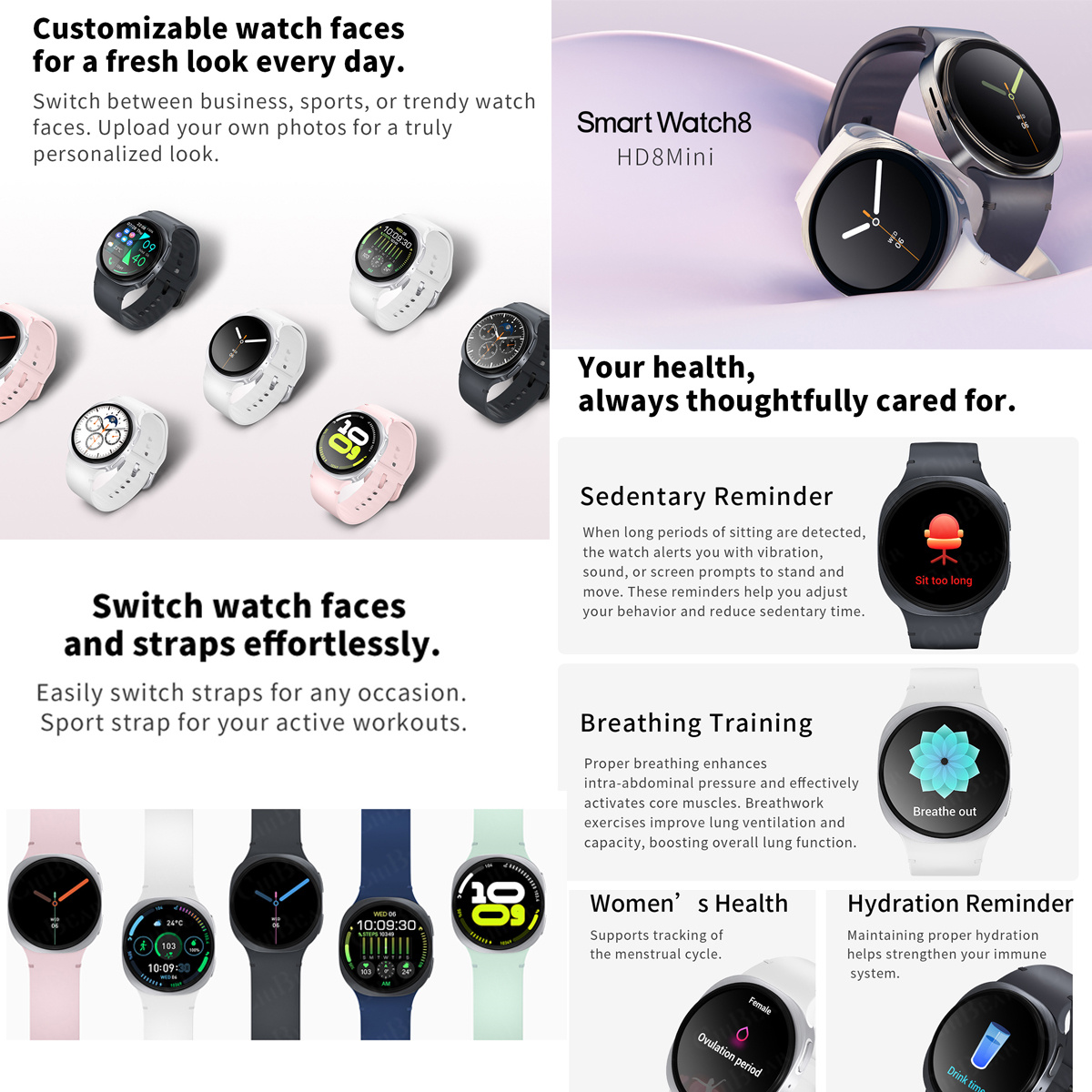 2026 New Watches 8 Mini GPS Tr - Smartwatch New Watches For Women avis et prix