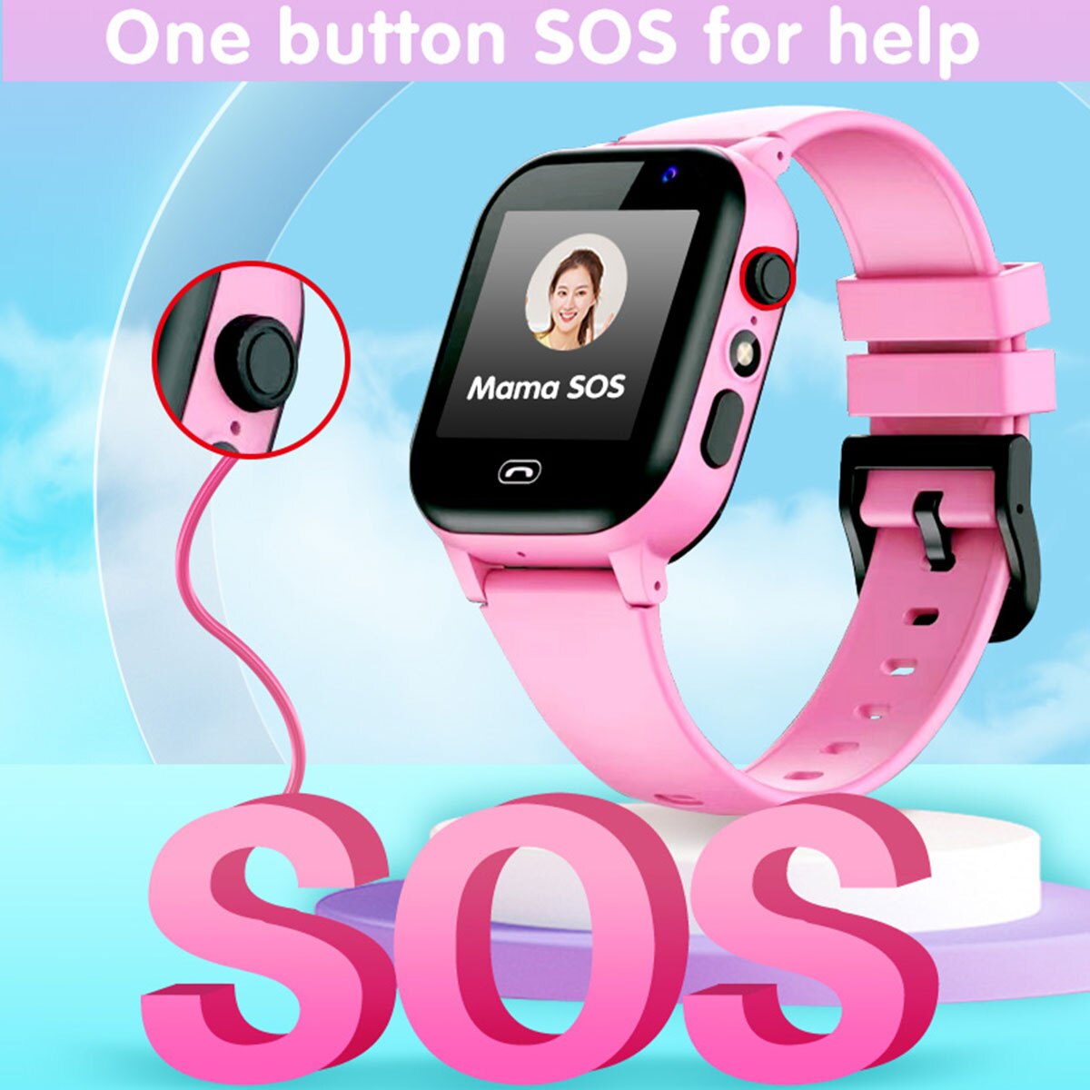 Kids Smart Watch SOS Call Outd - Smartwatch Watches For Girls Kids avis et prix