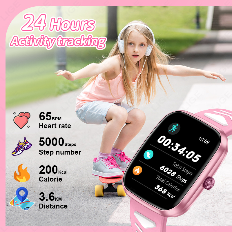 LIGE Children Boys Girls Prese - Smartwatch Watches For Girls Kids avis et prix