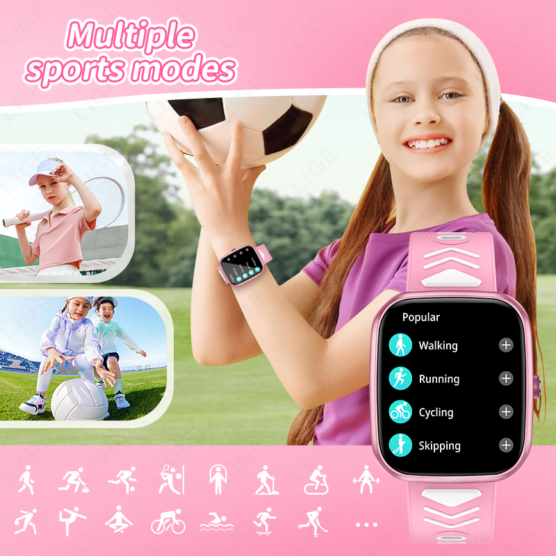LIGE Children Boys Girls Prese - Smartwatch Watches For Girls Kids avis et prix
