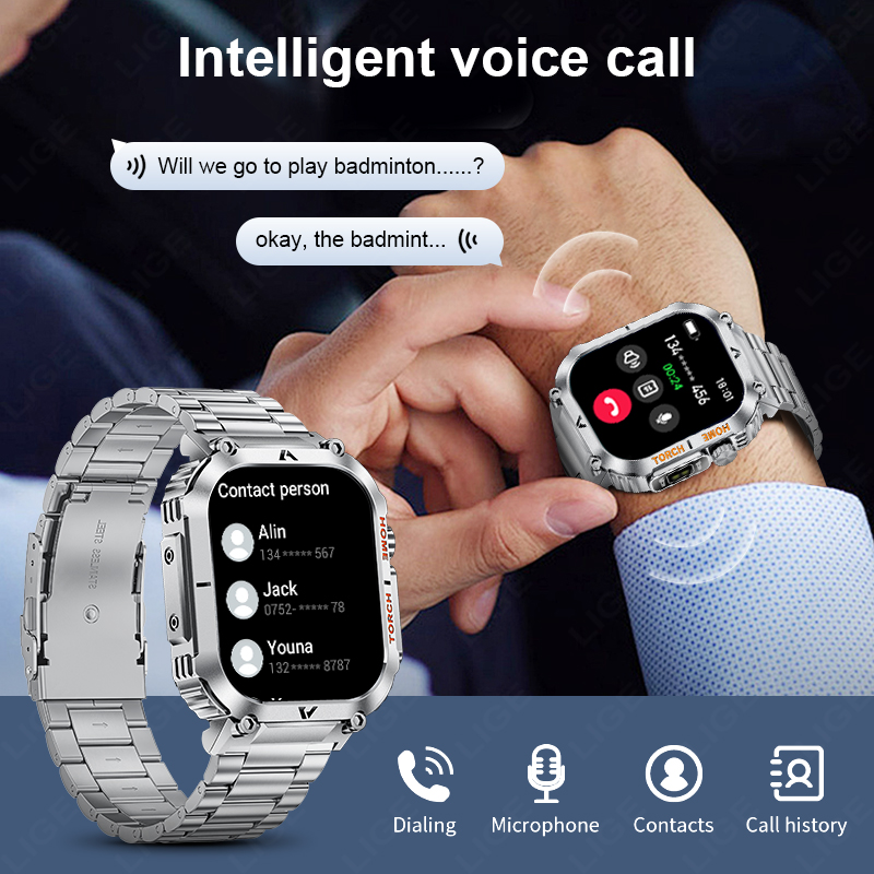 LIGE Men Outdoor Smartwatch 20 - Smartwatch Latest Watches For Men avis et prix