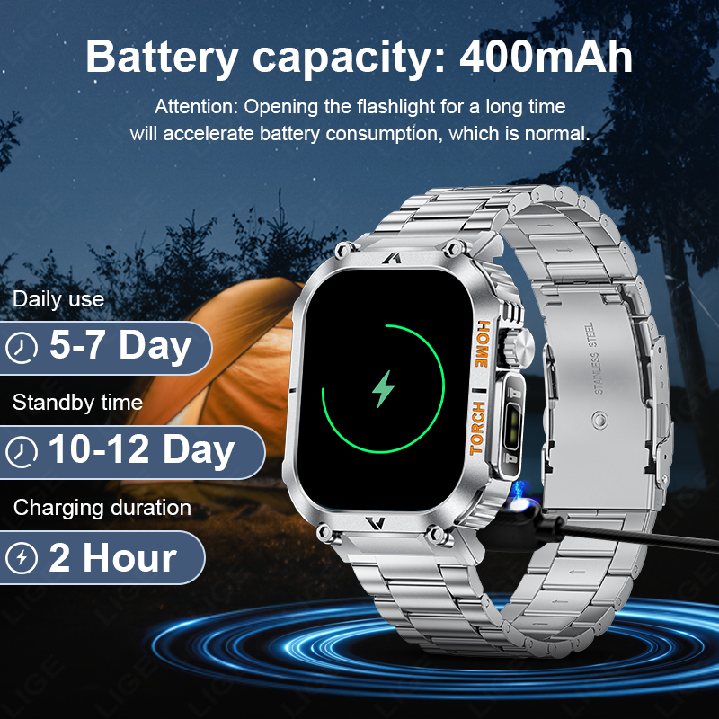 LIGE Men Outdoor Smartwatch 20 - Smartwatch Latest Watches For Men avis et prix