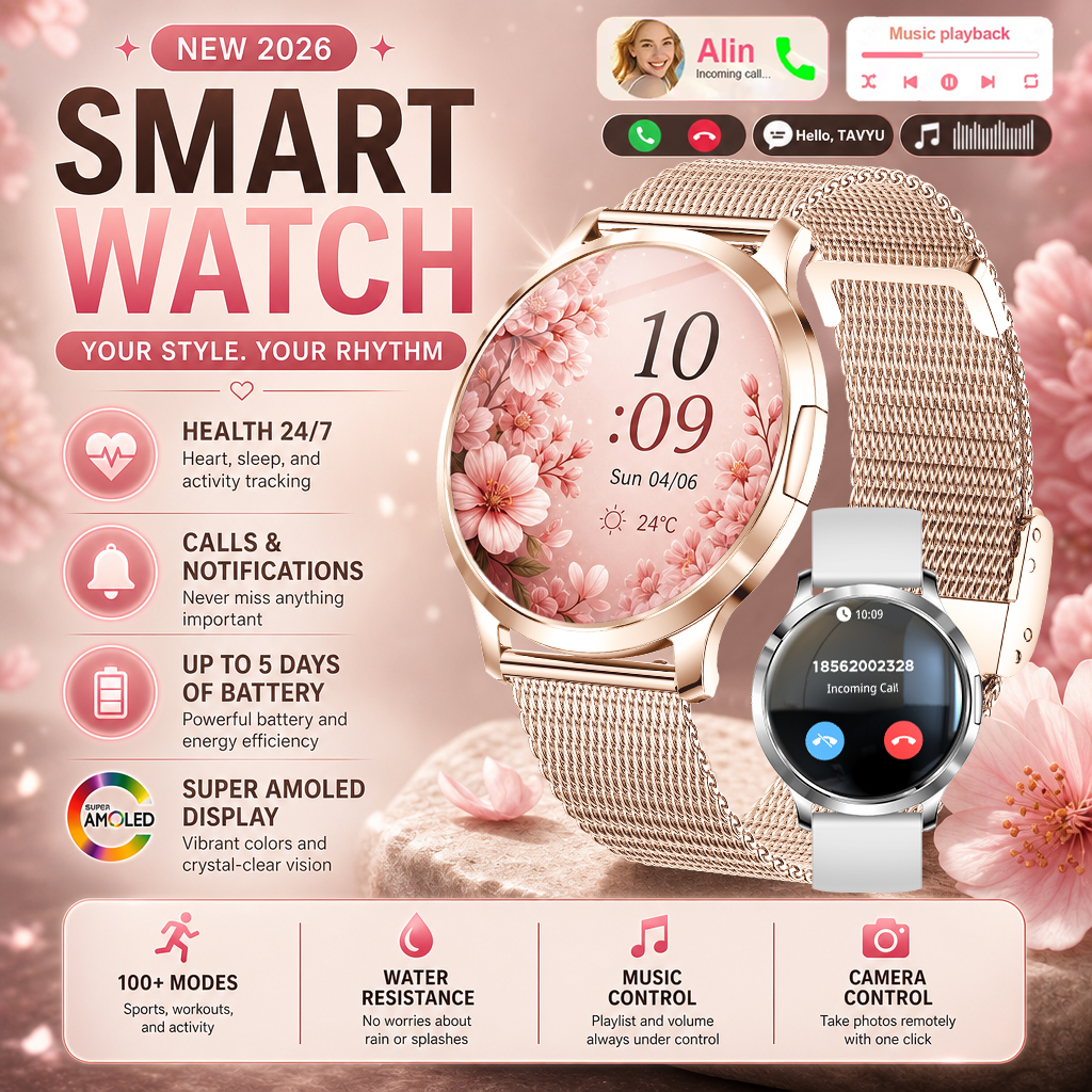 2026 New Stylish Women Smart W - Smartwatch Stylish Watches For Women avis et prix
