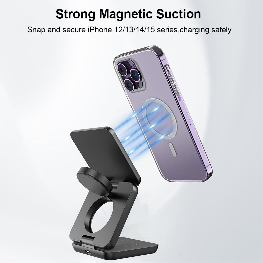 Wireless Charger 3 in 1 Foldab - Smartwatch Watches For Iphone avis et prix
