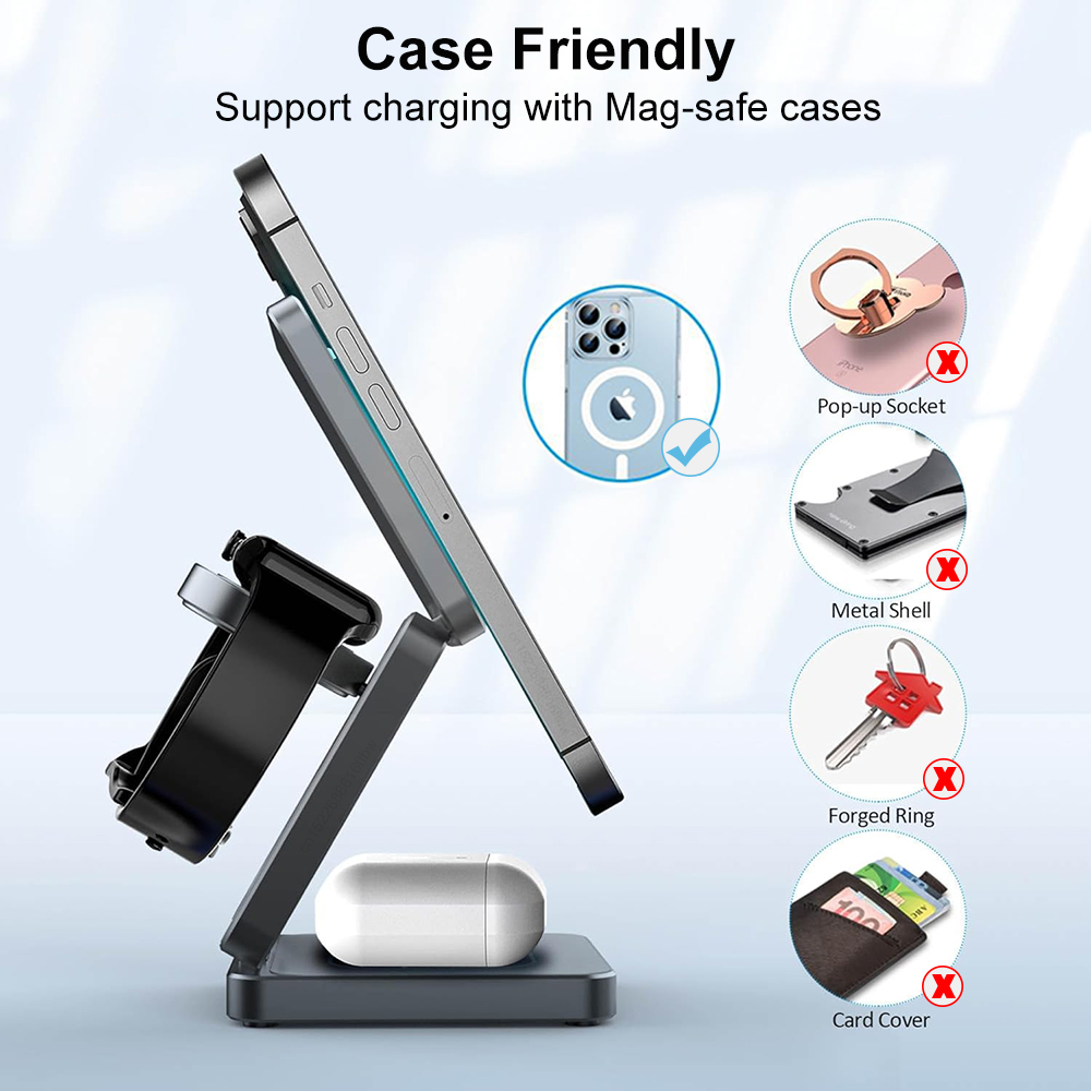 Wireless Charger 3 in 1 Foldab - Smartwatch Watches For Iphone avis et prix
