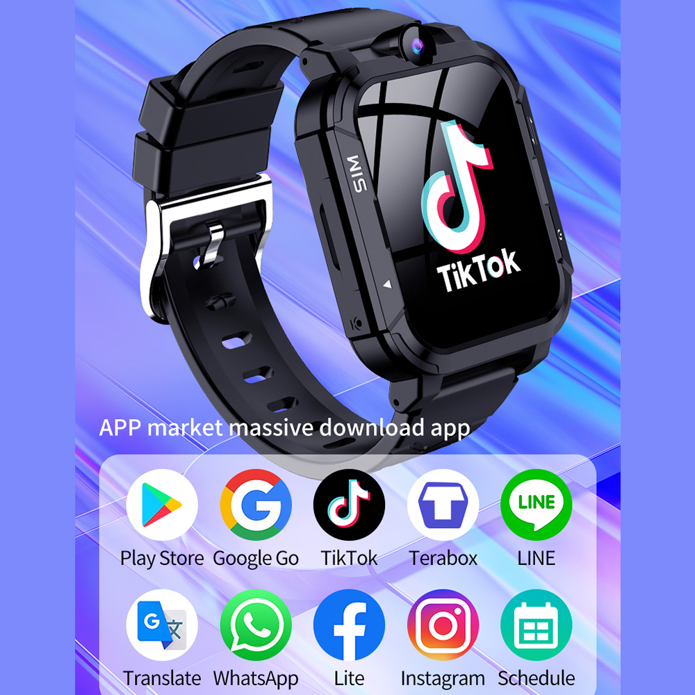 4G Kids Smart Watch 1+8GB GPS  - Smartwatch Watches For Kid Boy Waterproof avis et prix