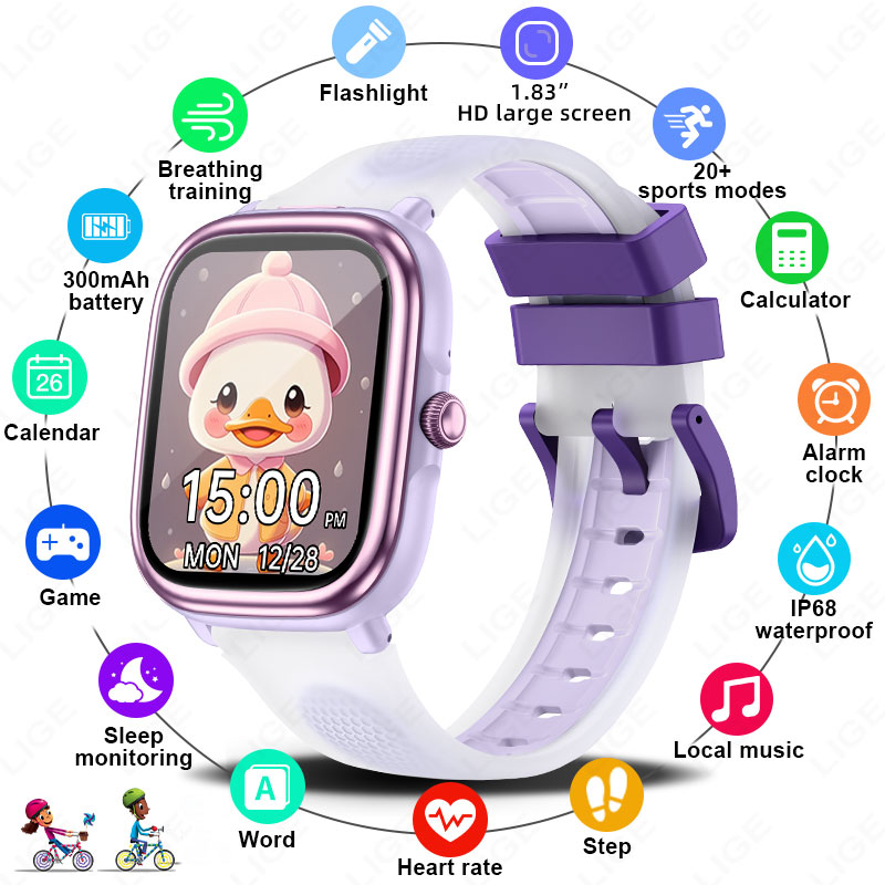 LIGE 2026 New Children Learnin - Smartwatch Watches For Kid Boy Waterproof avis et prix