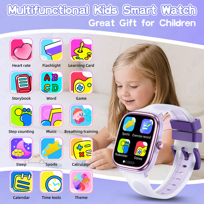 LIGE 2026 New Children Learnin - Smartwatch Watches For Kid Boy Waterproof avis et prix