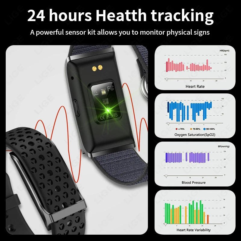 LIGE No Screen Smart Watch Hea - Smartwatch Latest Watches For Men avis et prix