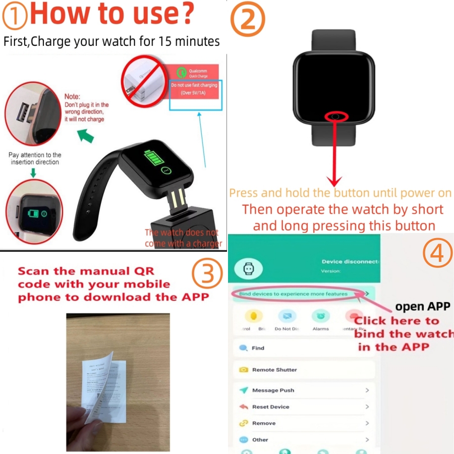 Smart Watch Message Remind Mus - Smartwatch Watches Kids avis et prix