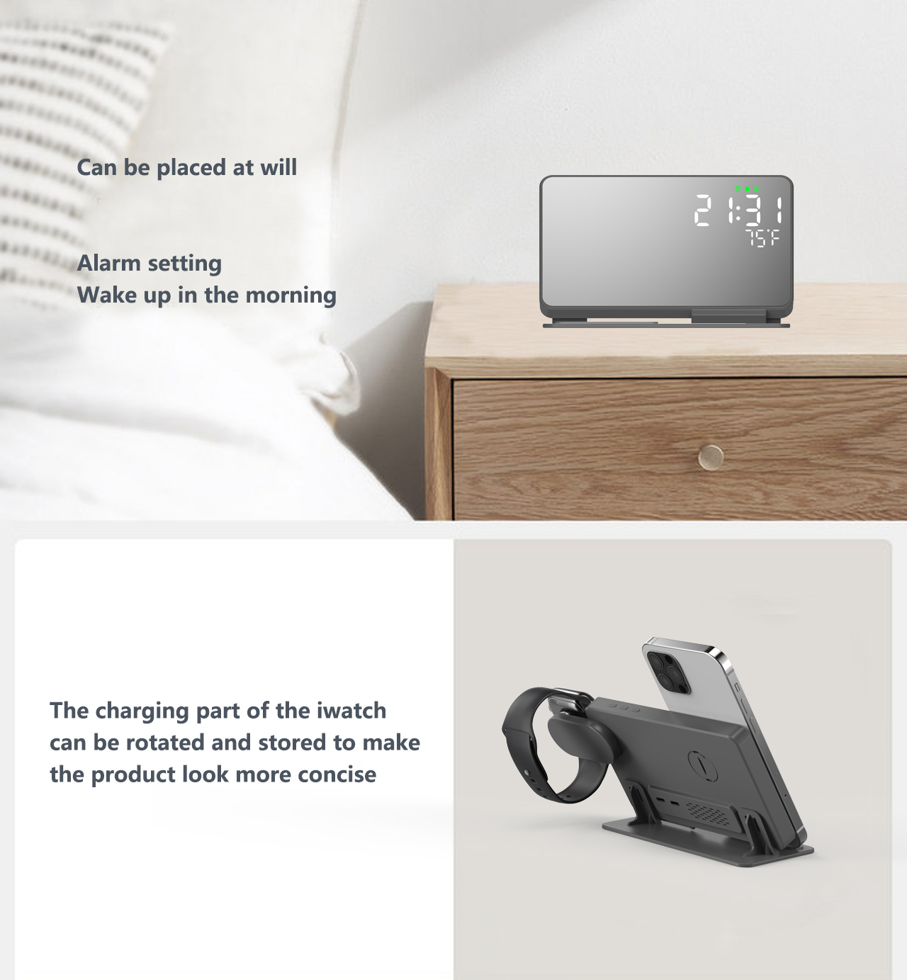 3 in 1 Wireless Charger For iP - Smartwatch Watches For Iphone avis et prix