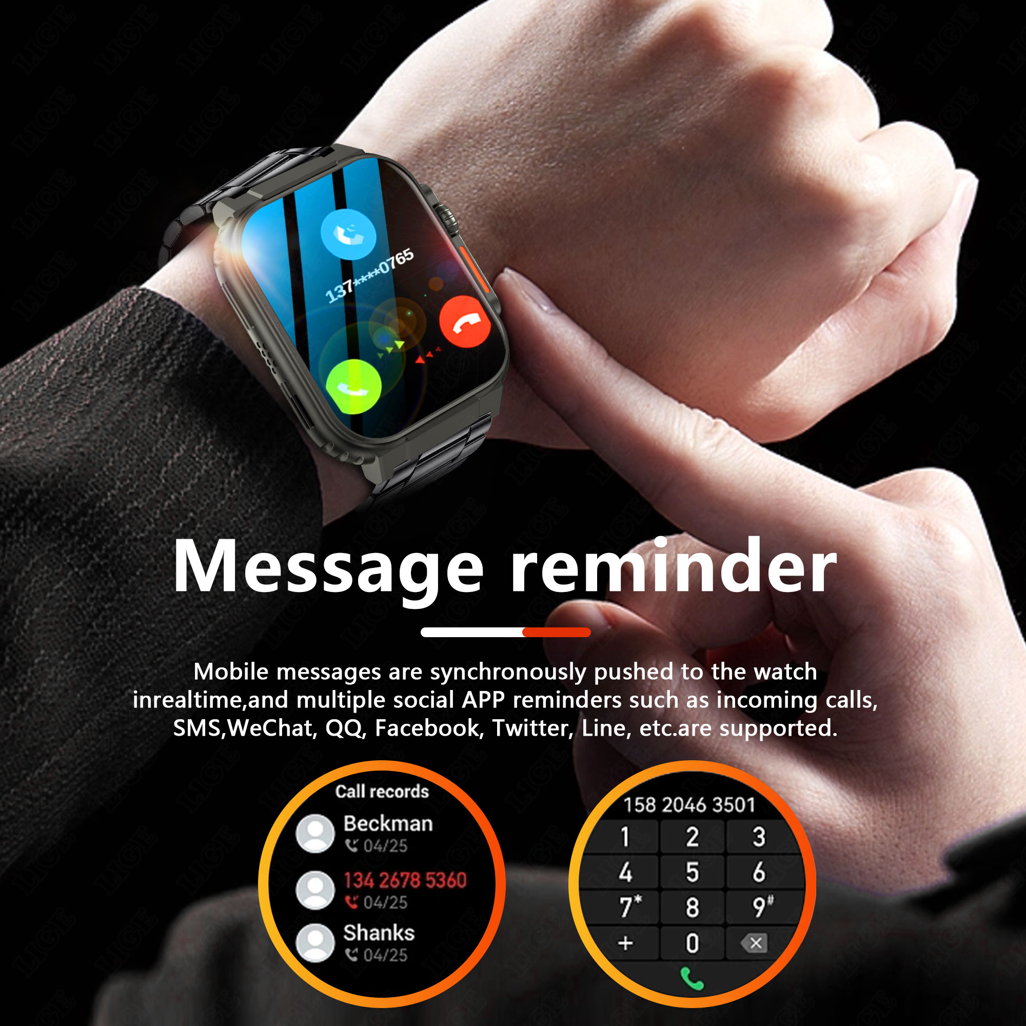 LIGE 600mAh Military Outdoor S - Smartwatch Latest Watches For Men avis et prix
