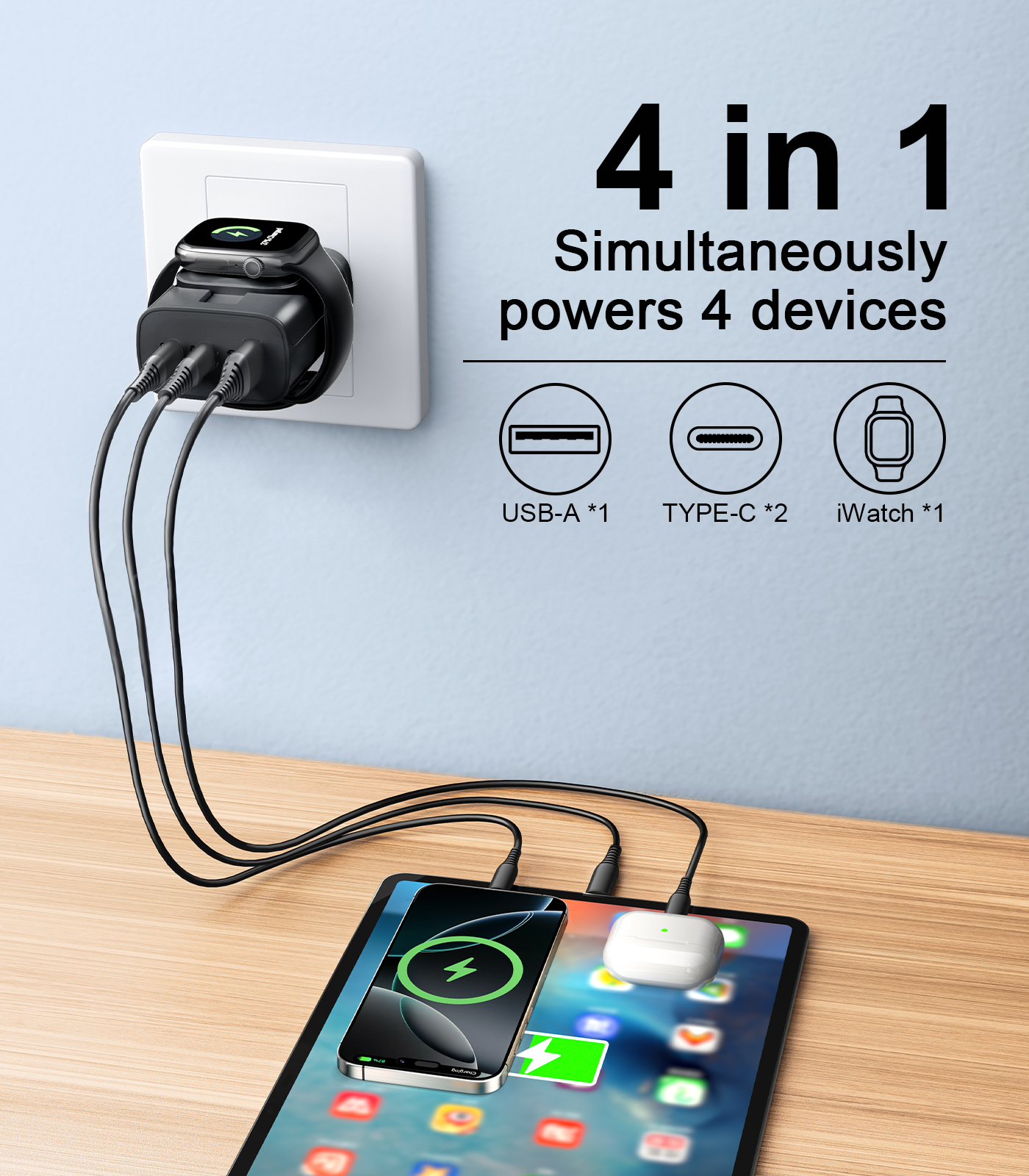 Eary 40W for Apple Charging Bl - Smartwatch Watches For Iphone avis et prix