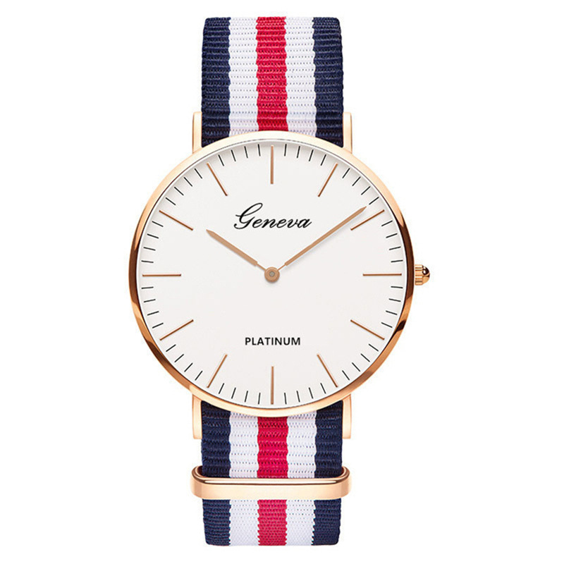 Classic Fashion Stripe Nylon B - Smartwatch Ladies Watches Branded avis et prix