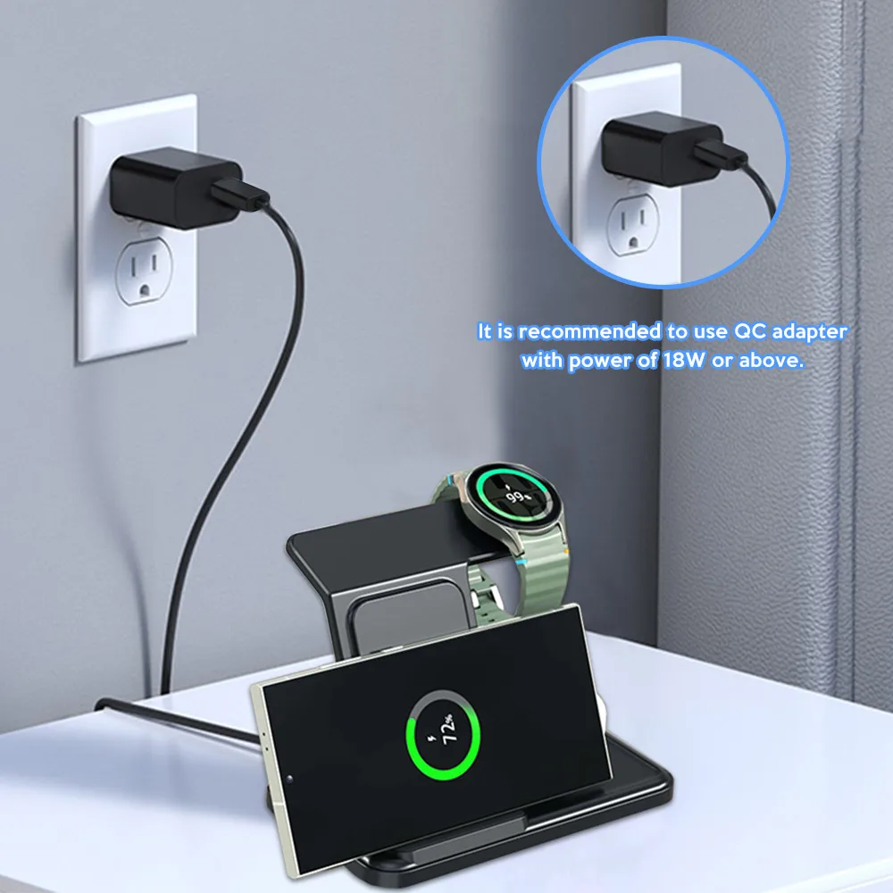 3 IN 1 Wireless Charger Statio - Smartwatch Watches For Iphone avis et prix