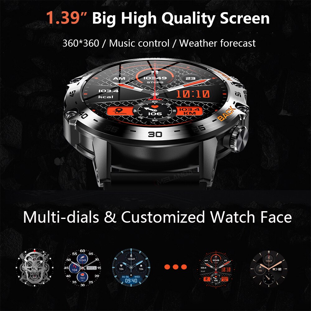 MEVADEN Steel 1.39 inch Men Lu - Smartwatch Health Watches For Men avis et prix