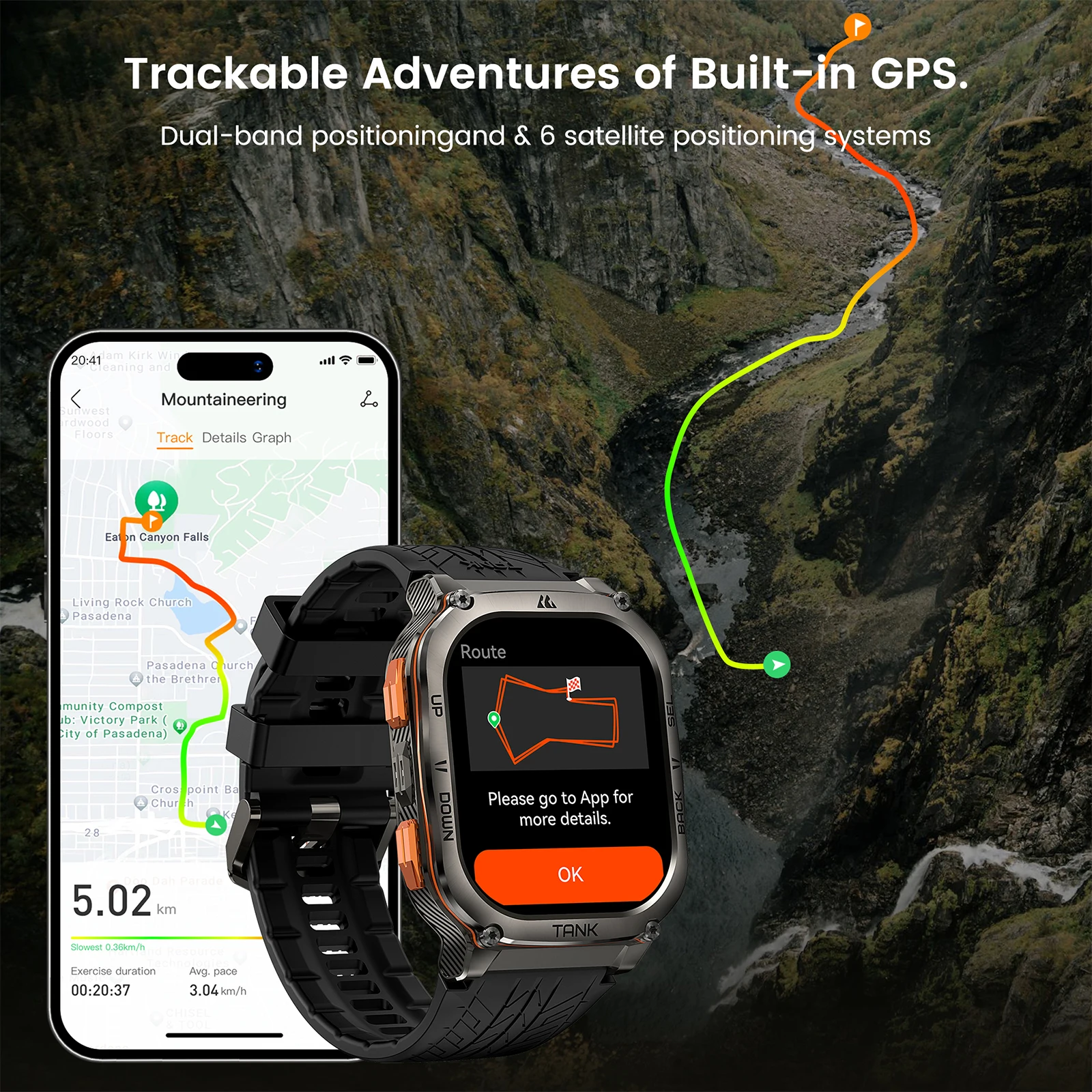 2025 KOSPET TANK M3 Ultra GPS  - Smartwatch Health Watches For Men avis et prix
