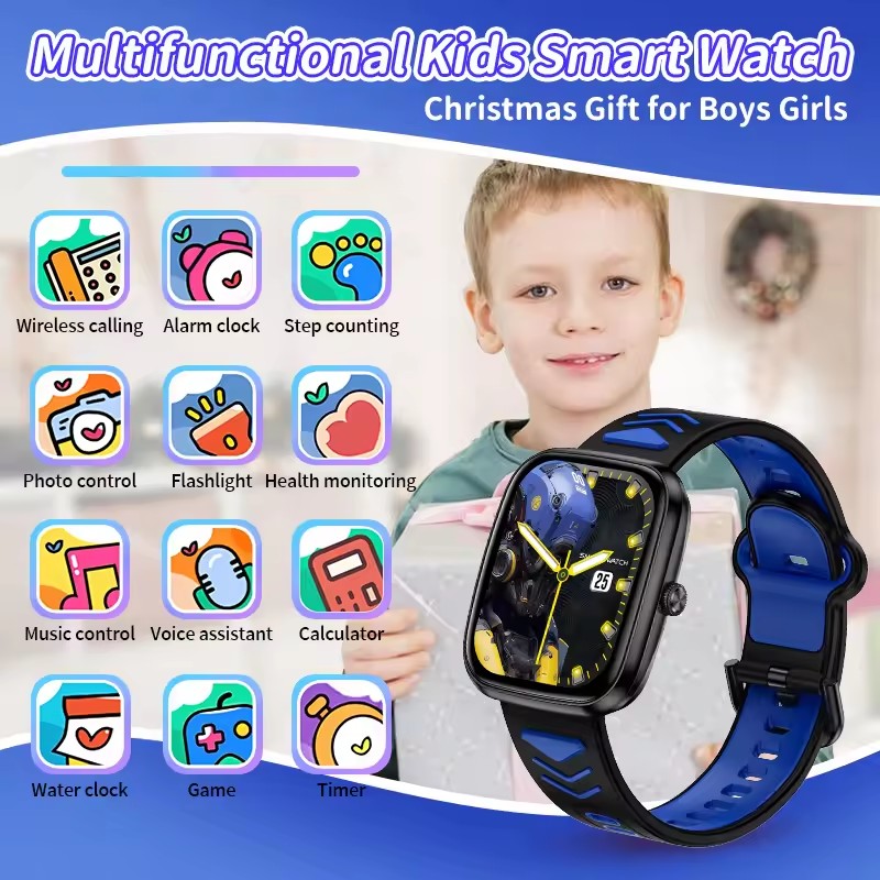 Children Boys Girls Present Sm - Smartwatch Watches For Girls Kids avis et prix