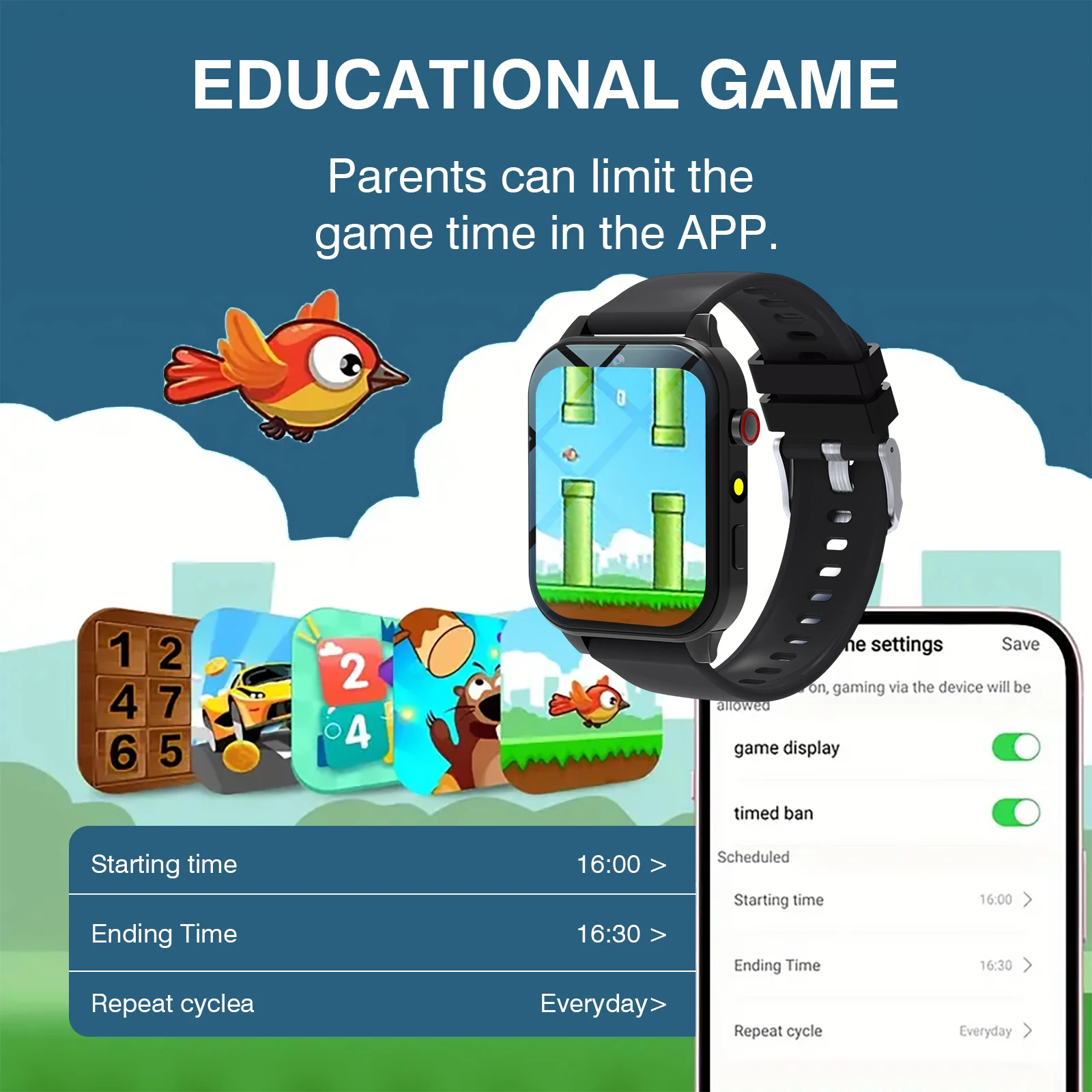 Kids′s Smart Watch 18 Games Ca - Smartwatch Watches For Kid Boy Waterproof avis et prix