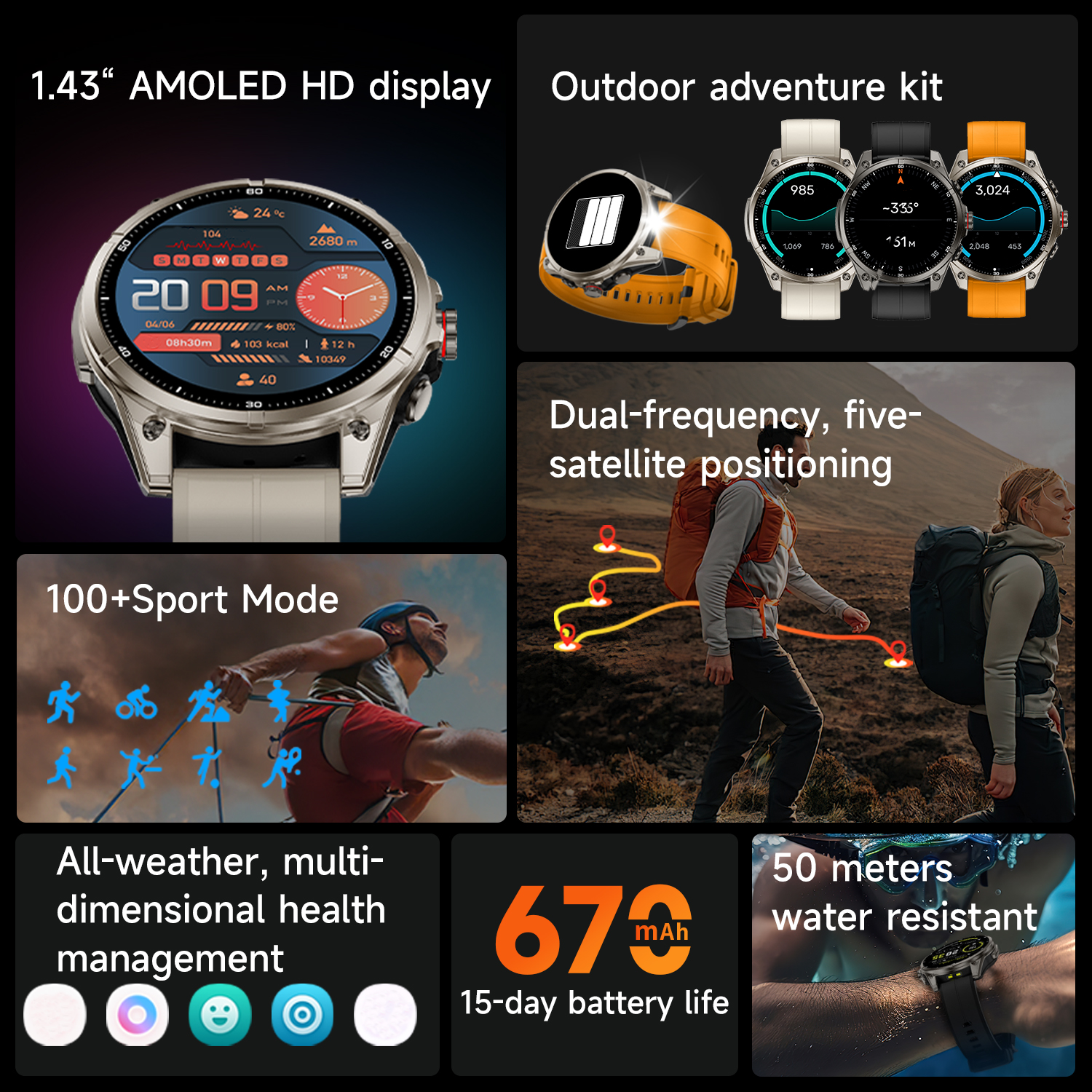 DAORKOW 2025 latest outdoor sp - Smartwatch Latest Watches For Men avis et prix