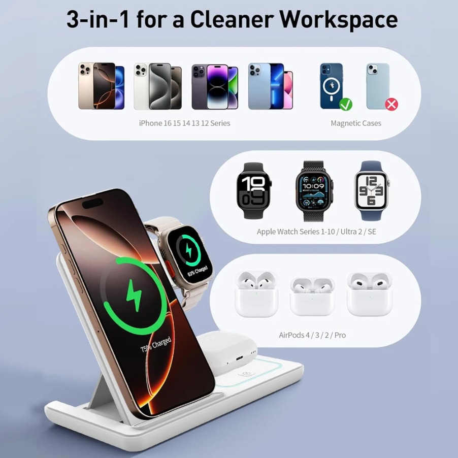 3 in 1 Foldable Night LED Ligh - Smartwatch Watches For Iphone avis et prix
