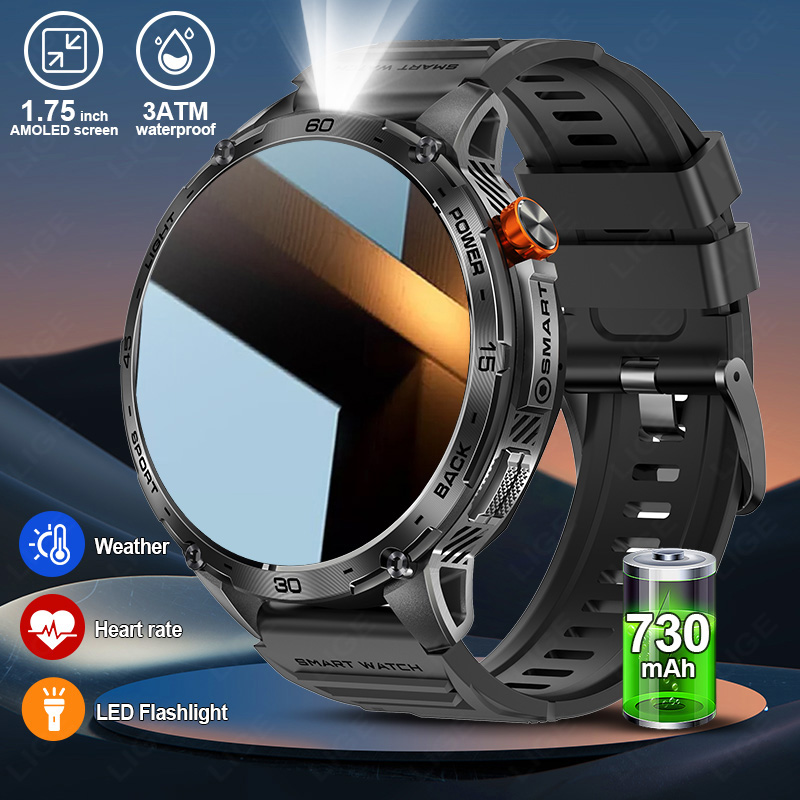 LIGE 730mAh Large Battery Ultr - Smartwatch Latest Watches For Men avis et prix