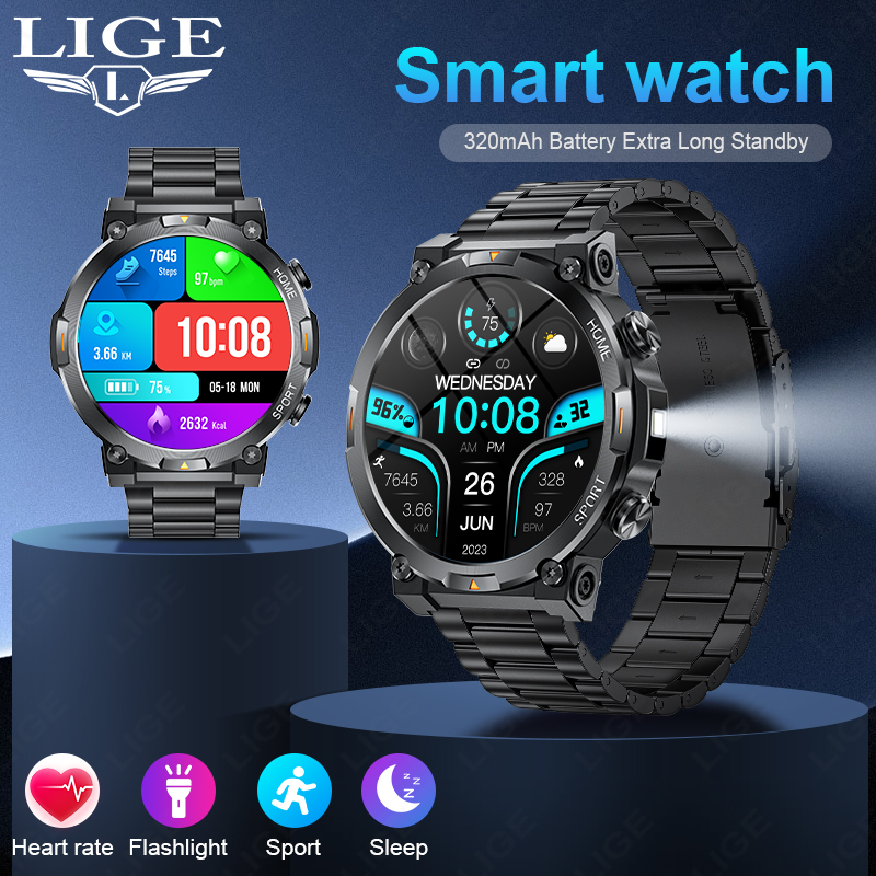 LIGE Outdoor Sports Smart Watc - Smartwatch Latest Watches For Men avis et prix