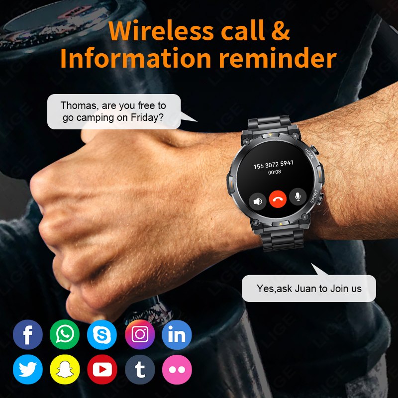 LIGE Outdoor Sports Smart Watc - Smartwatch Latest Watches For Men avis et prix