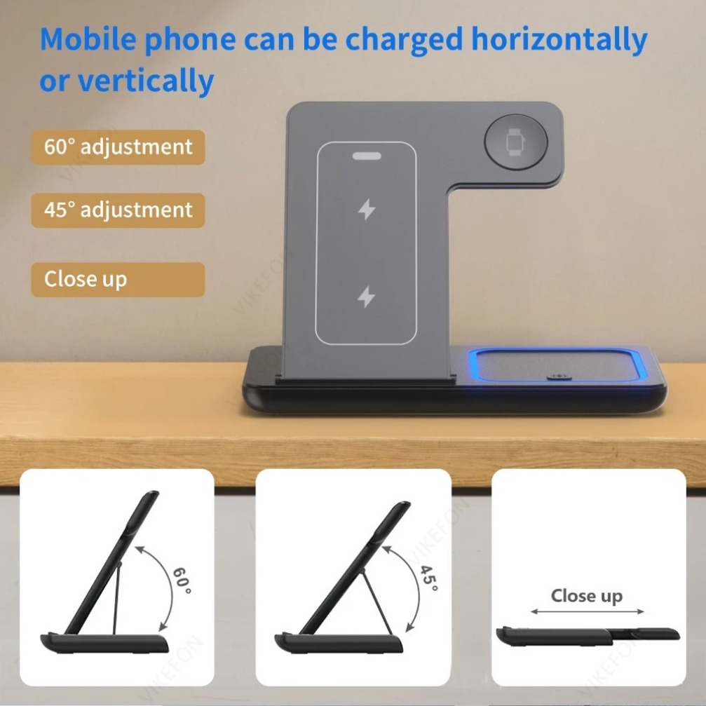 Foldable 3 in 1 Wireless Charg - Smartwatch Watches For Iphone avis et prix
