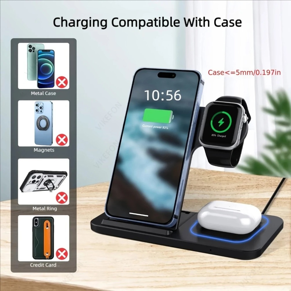 Foldable 3 in 1 Wireless Charg - Smartwatch Watches For Iphone avis et prix