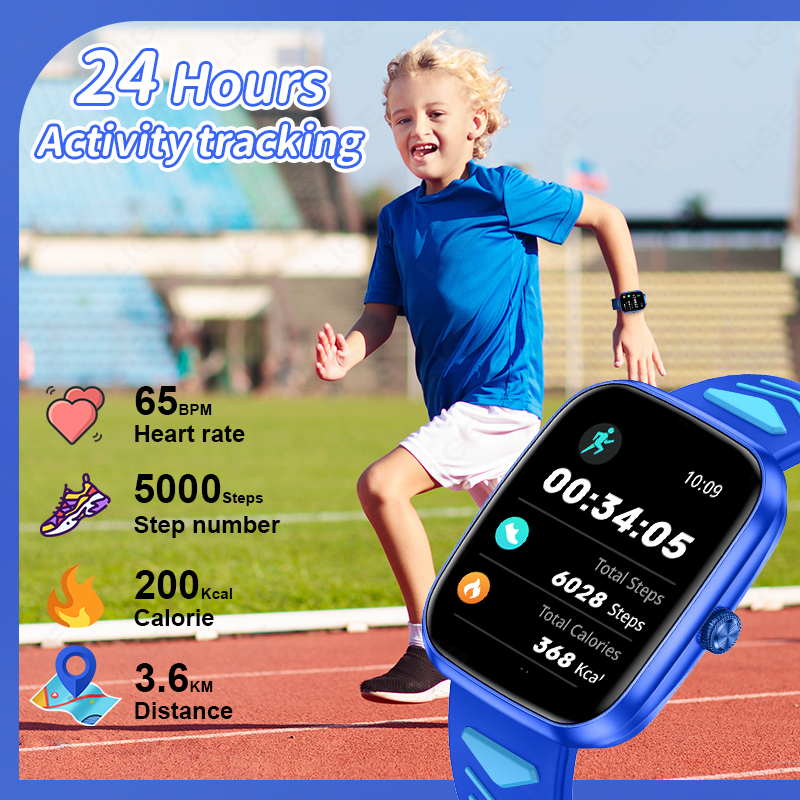 LIGE 2026 Kids Smart Watch Chi - Smartwatch Watches For Kid Boy Waterproof avis et prix