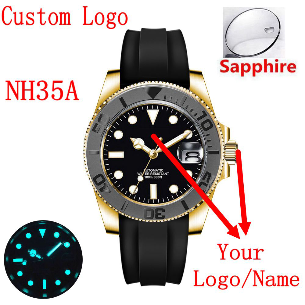 Custom logo 40mLuxury NH35/ Mi - Luxury Ceramic Watch avis et prix