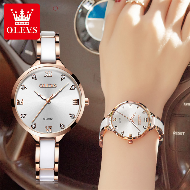 OLEVS New Fashion Women Quartz - Luxury Ceramic Watch avis et prix
