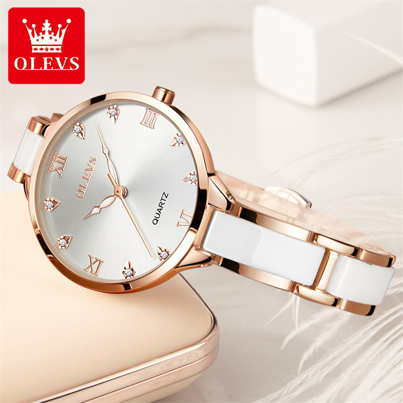 OLEVS New Fashion Women Quartz - Luxury Ceramic Watch avis et prix