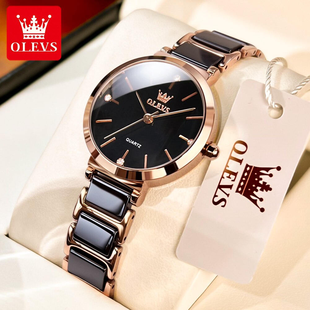 OLEVS Fashion Women Watches Re - Luxury Ceramic Watch avis et prix
